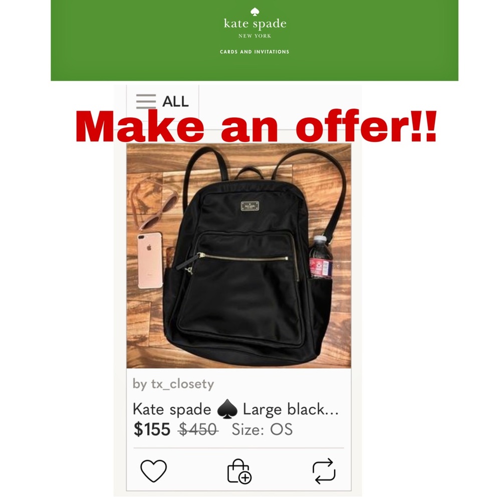 Kate spade ♠️ large backpack 🎒